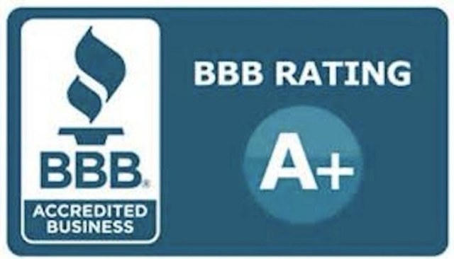 BBB Accredited Business with an A+ rating